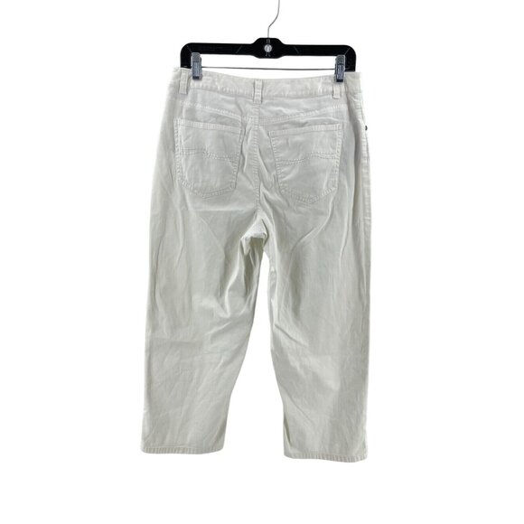 Talbots Women's White Stretch Crop Chino Pants Jeans Summer Size 6 - Picture 3 of 14
